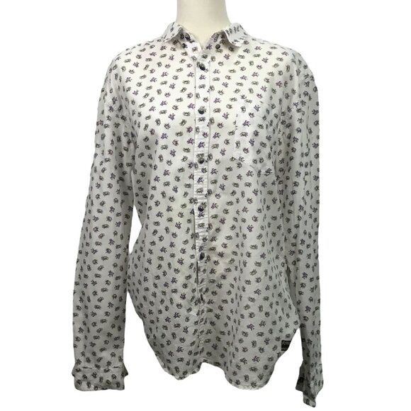 🌿 Effortlessly Chic Floral Button-Up – Flying Machine (L) 🌿 - Picture 1 of 4